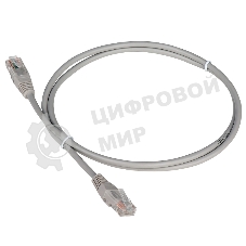Патч-корд LANMASTER TWT UTP cat.5e, с заливными колпачками, 20.0 м, серый