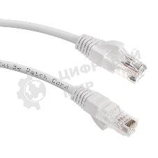 Патч-корд LANMASTER LAN-PC45/U5E-5.0-WH вилка RJ-45-вилка RJ-45 cat.5е 5м белый LSZH (уп.:1шт)