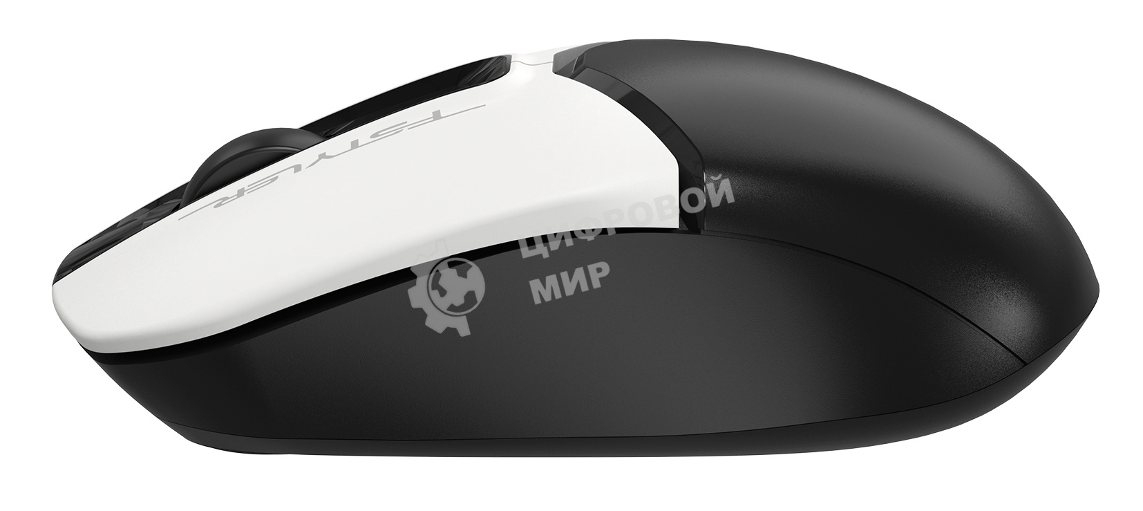 Мышь беспроводная A4Tech Fstyler FG12S белый/черный, 1200 dpi, радиоканал, USB, кнопки - 3