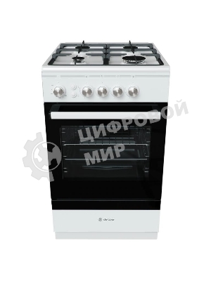 Плита газовая De Luxe 506040.24Г ЧР-001 черный, конфорок 4 шт, духовка 54 л, 50 см x 85 см x 60 см