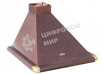 Вытяжка каминная Elikor Сатурн 60П-180-В1Л медный/золотистый, 60 см, 180 куб. м/ч, 48 дБ