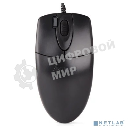 Мышь проводная A4Tech OP-620D черный, 1000 dpi, USB, кнопки - 4
