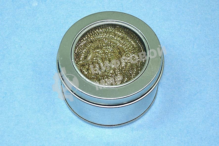 Стружка для чистки паяльных жал в банке