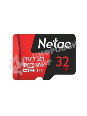 Флеш карта MicroSD card Netac P500 Extreme Pro 32Gb, retail version w/o SD adapter