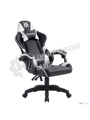 Кресло игровое Defender Companion черный/белый, класс 3, металл, PU