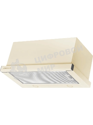 Вытяжка встраиваемая Kuppersberg SLIMTURBO 60 C телескопическая, ширина 60 см, отвод/рециркуляция, 1500 м3/час, механическое управление, 3 скорости, освещение 2х2 Вт, металлические жироулавливающие фильтры, угольный фильтр KF-ES (опция), 63.4 дБ, обратный клапан, шхвхг:55.2x25.5x28см, бежевый