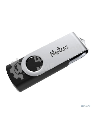 Флешка USB Netac U505 (NT03U505N-004G-20BK), 4Gb, USB 2.0, R/W 70/30, черный/серебристый