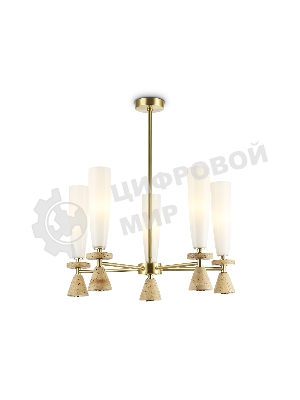 Люстра Ambrella light LH75371/5 GD/WH золото/белый G9*5 max 28W D600*675