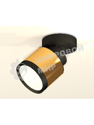 Светильник Ambrella Light XM8121001 PYG/SBK/PBK золото желтое полированное/черный песок/черный полированный GX53
