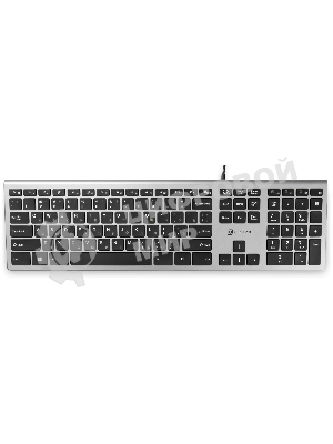 Клавиатура Oklick 890S проводная, USB Type-A, серый