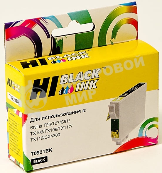 Картридж Epson Stylus C91/CX4300/T26/TX106/109 (Hi-Black) new, T09214A10/C13T10814A10, BK