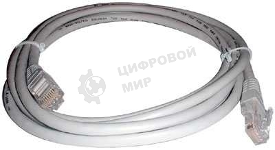Патч-корд UTP Cablexpert cat.5e, 10м, литой, многожильный серый