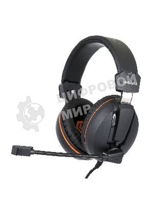 Гарнитура Gembird MHS-G100 чернцый/оранжевый, проводная