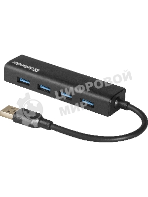 USB-концентратор Defender Quadro Express, USB 3.0, USB 4 порта, USB