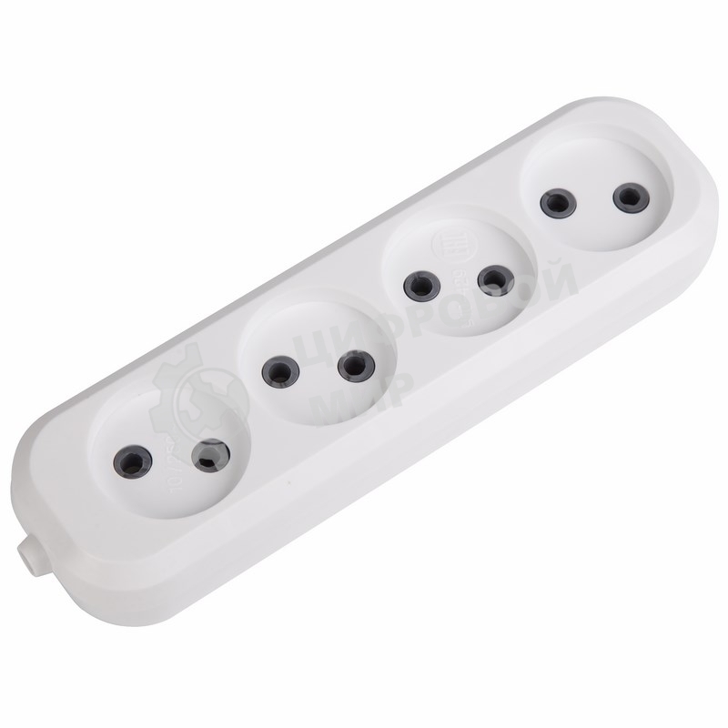 Колодка 4 гнезда без заземления Rexant