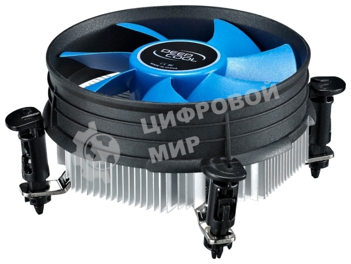 Кулер для процессора DEEPCOOL THETA 9 PWM черный/синий, 92 мм, алюминий, 3200 об/мин, 41.3 дБ, 4 pin, 95 Вт, 46.5 мм