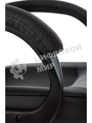 Кресло игровое Zombie GAME 17 черный, текстиль/эко.кожа, крестовина пластик