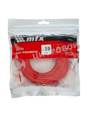 Леска для триммера MTX звезда 3,0 мм х 15 м