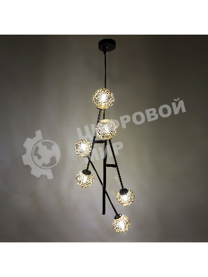 Светильник подвесной HIPER H819-0 6G96Вт BLACK/GOLD