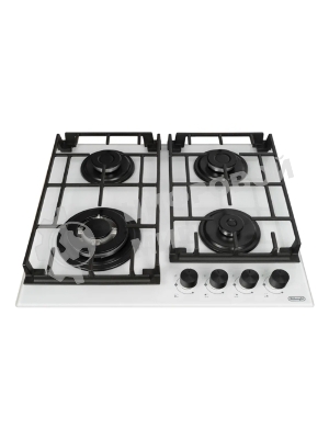 Газовая варочная поверхность DeLonghi GRETA 6GW BB, 4 конфорки, закаленное стекло, 7800 Вт