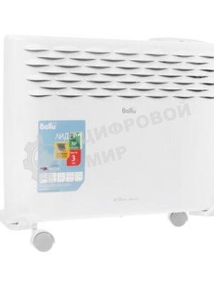 Конвектор электрический Ballu Ettore BEC/ETER-1500 белый, 1500 Вт, 20 м2, термостат, дисплей