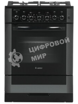 Плита комбинированная Gefest 6502-03 0029 черный, конфорок 4 газовых, духовка 55 л, 60 см x 85 см x 60 см
