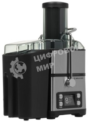 Соковыжималка BRAYER BR1704 серебристый, центробежная, 800 Вт, 1100 мл, электронное