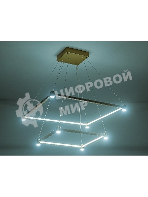 Светильник подвесной светодиодный FL5599/2+8 GD золотой 60W 3000K/4200K/6400K 600*600*1300 (без ПДУ)