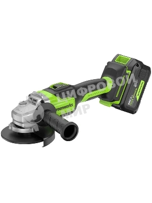 Углошлифовальная машина Greenworks GD24AG 758Вт 10500об/мин рез.шпин.:M14 d=125мм (3200207CUH)