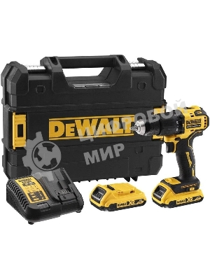 Дрель-шуруповерт DeWalt DCF809D2T-QW, 18 В, 2 Ач, 190 Нм, бесщеточный, ударный