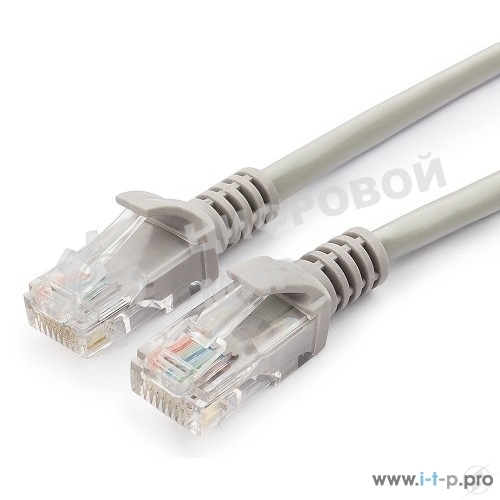 Патч-корд медный UTP Cablexpert PP10-5M cat.5, 5м, литой, многожильный, серый