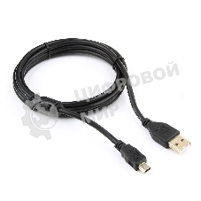 Кабель Gembird PRO USB 2.0 для соед. 1.8м А-miniB (5 pin) позол.конт., фер.кол.