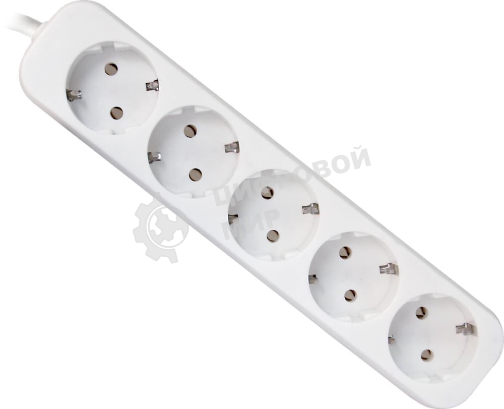 Удлинитель Defender E530 белый 3.0 м, 5 розеток 