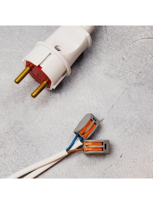 Универсальная клемма Rexant 2-проводная, серая (0,08-2,5/4 мм²) (50 шт./уп.)