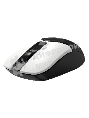 Мышь беспроводная A4Tech Fstyler FG12S белый/черный, 1200 dpi, радиоканал, USB, кнопки - 3