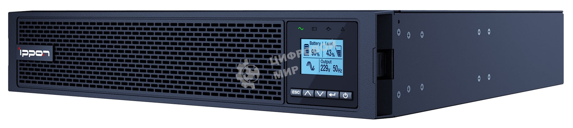 Источник бесперебойного питания Ippon Innova RT II 1500 1500Вт 1500ВА черный