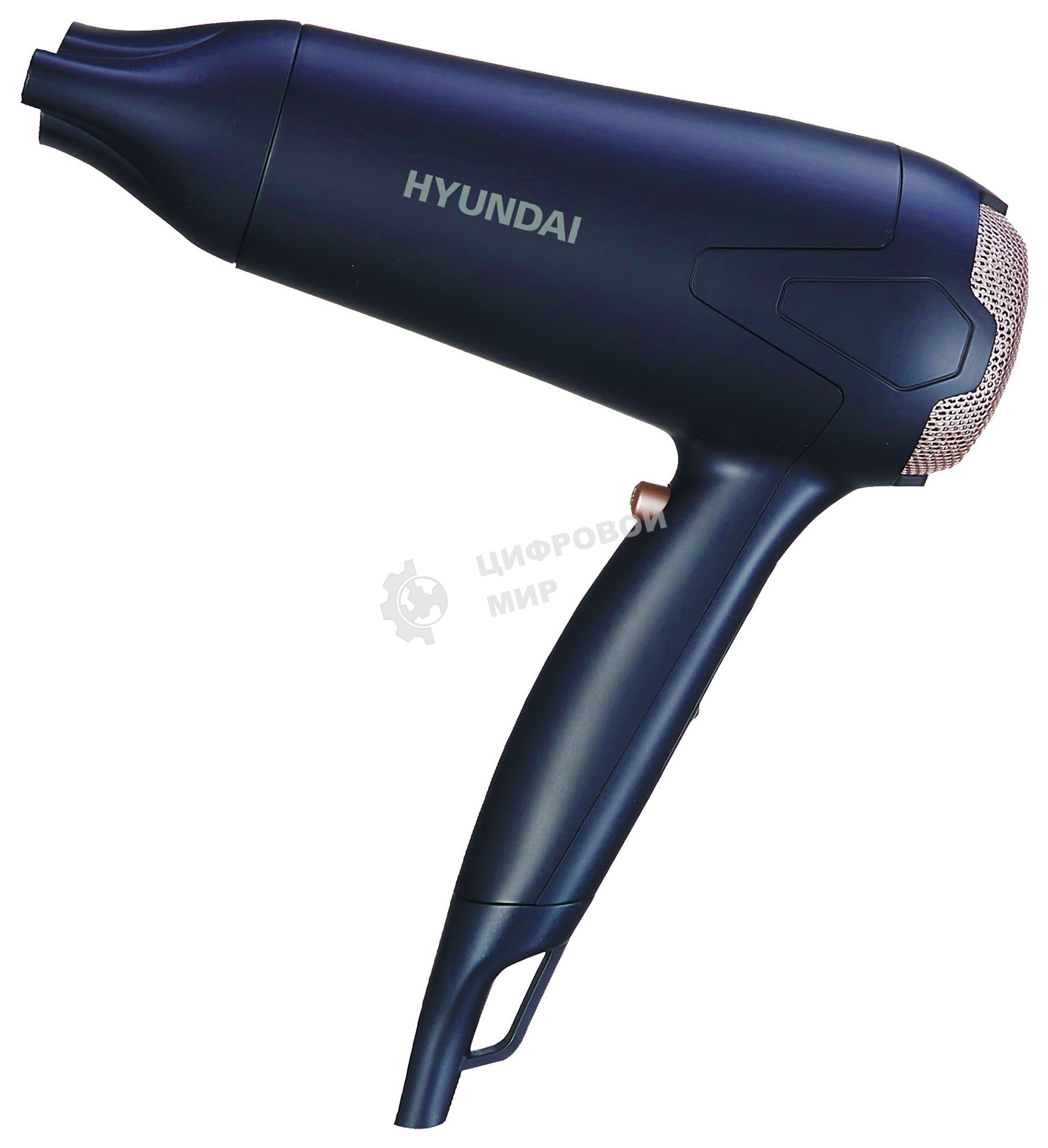 Фен Hyundai H-HDI0755 черный матовый, 2000 Вт, ионизация