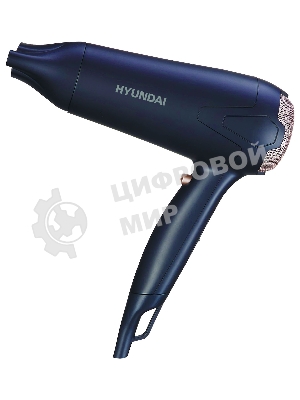 Фен Hyundai H-HDI0755 черный матовый, 2000 Вт, ионизация