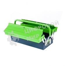 Ящик для инструмента Сибртех 430х200х160 мм, три секции, металлический