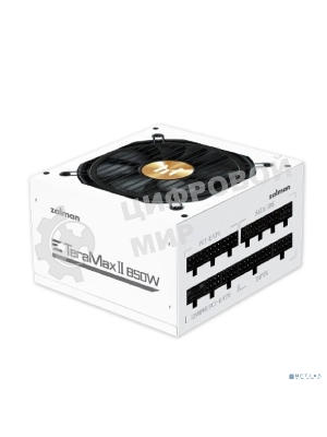 Блок питания Zalman ZM850-TMX2, 850W, 850Вт, 120мм, 80 PLUS Gold, модульный, белый