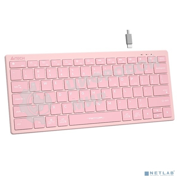 Клавиатура A4Tech FBX51C беспроводная, Bluetooth, радиоканал розовый
