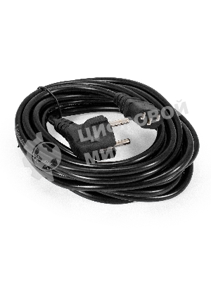 Кабель питания ExeGate Special PC-5S (Евровилка угловая Schuko->C13, 3*1.0мм2, CCA, черный, 5 м)