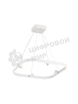 Подвесной светодиодный светильник Ambrella light FL5802/1+4 WH белый 50W 3000K/4200K/6400K 600*600*1200 (без ПДУ)