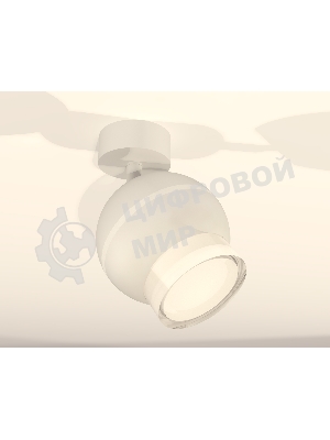 Комплект поворотного светильника Ambrella light XM1101016 SWH/FR/CL белый песок/белый матовый/прозрачный MR16 GU5.3 LED 3W 4200K (A2202,C1101,N7160)