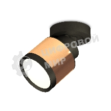 Светильник Ambrella Light XM8122001 PPG/SBK/PBK золото розовое полированное/черный песок/черный полированный GX53