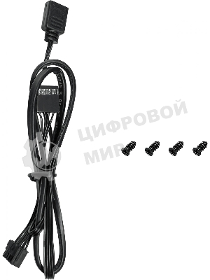 Вентилятор для корпуса DEEPCOOL FL12 черный, 120 мм, 2150 об/мин, 32 дБ, 4 pin