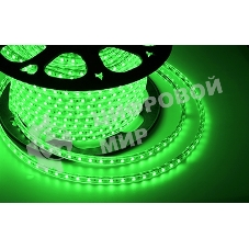 Лента светодиодная Neon-night 220 В, 10х7 мм, IP67, SMD 2835, 60 LED/m, цвет свечения зеленый, бухта 100 м