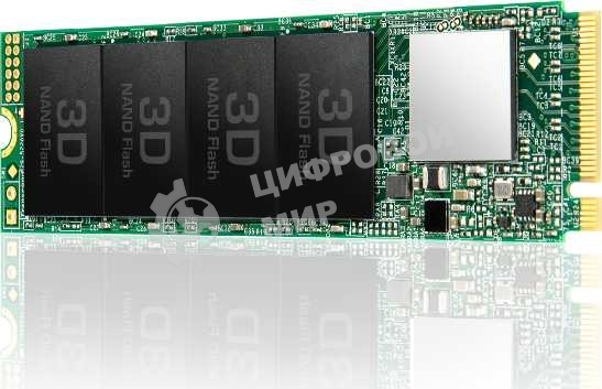Накопитель SSD Transcend MTE110S, 512GB, M.2 2280, PCIe 3.0 x4, NVMe, R/W 1800/1500