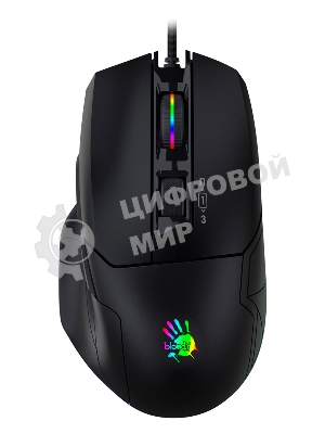 Мышь проводная A4Tech Bloody W70 Max черный, 10000 dpi, USB, кнопки - 9