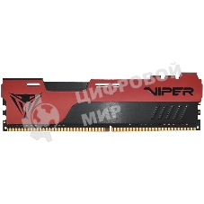 Оперативная память Patriot Viper Elite II, DDR4, 8GB (1x8 GB), 2666 MHz, CL16, DIMM, радиатор, красный